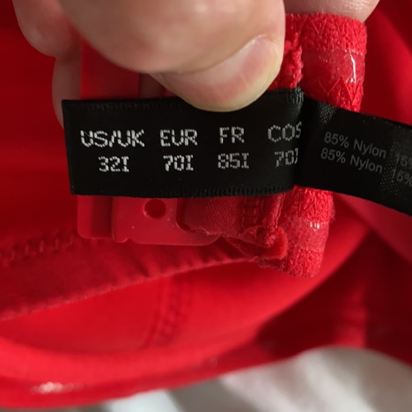 Red padded swim halter - Picture 4 of 4